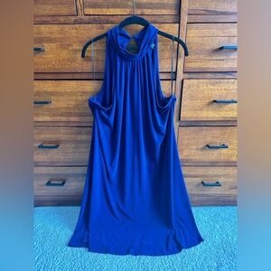 MSK Royal Blue Halter Dress
